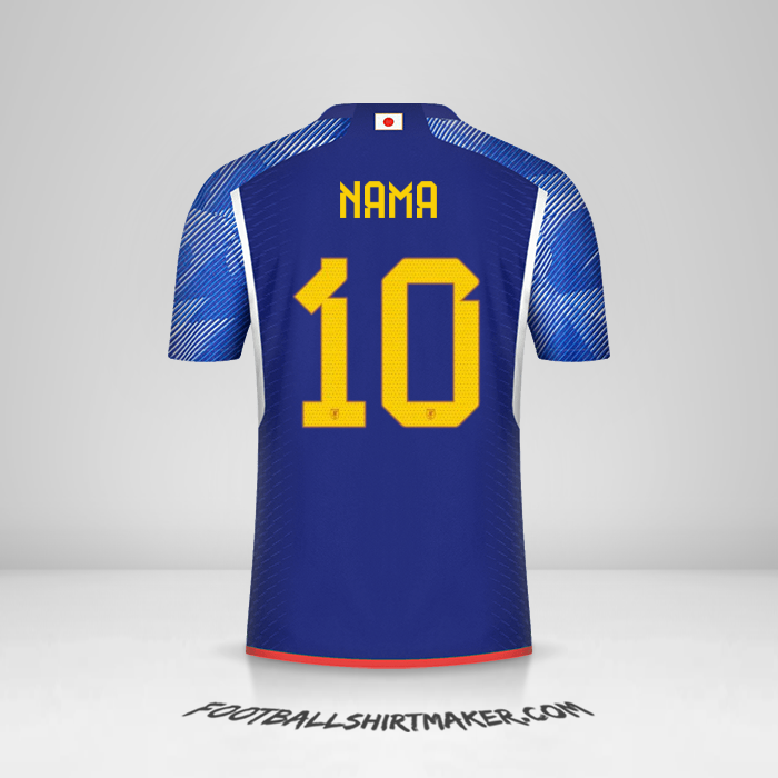 Jersey Jepang 2022 -  nama - 10