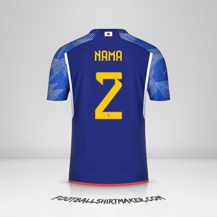 Jersey Jepang 2022 -  nama - 2