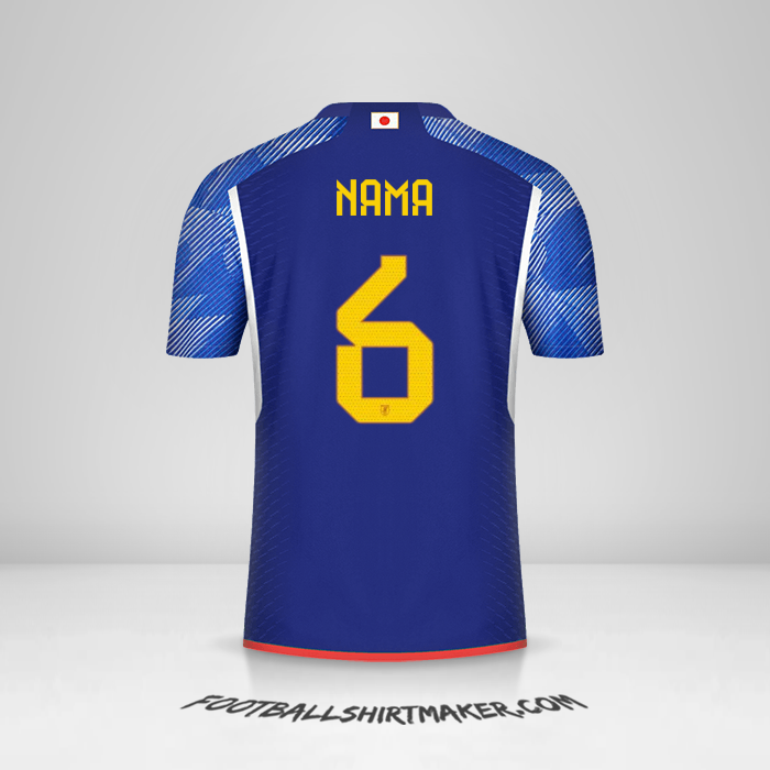 Jersey Jepang 2022 -  nama - 6