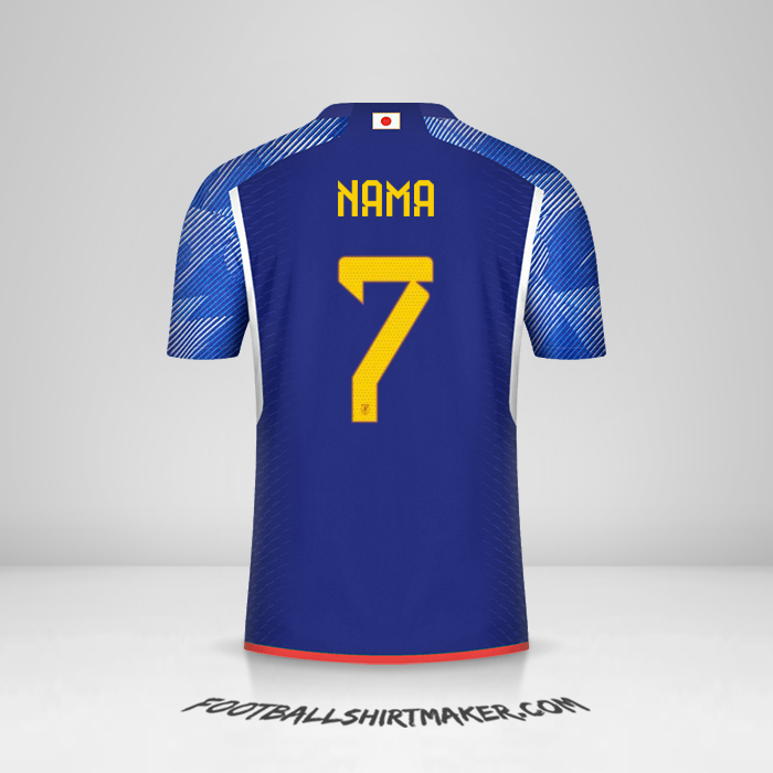 Jersey Jepang 2022 -  nama - 7