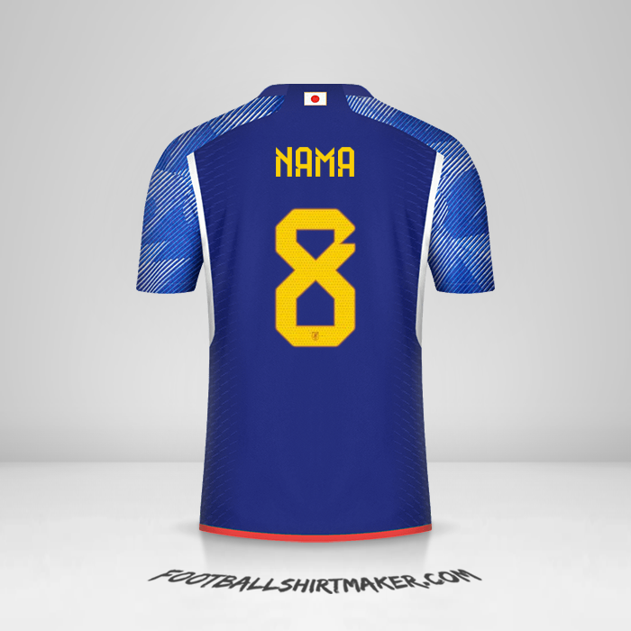 Jersey Jepang 2022 -  nama - 8
