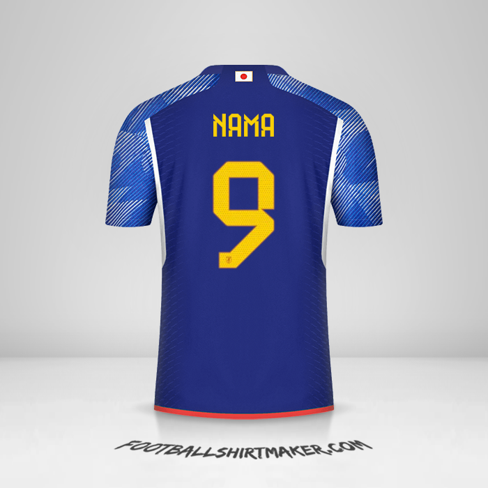 Jersey Jepang 2022 -  nama - 9