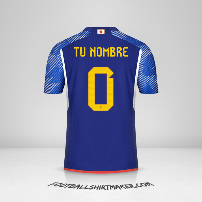 Jersey Japon 2022 -  tu nombre - 0