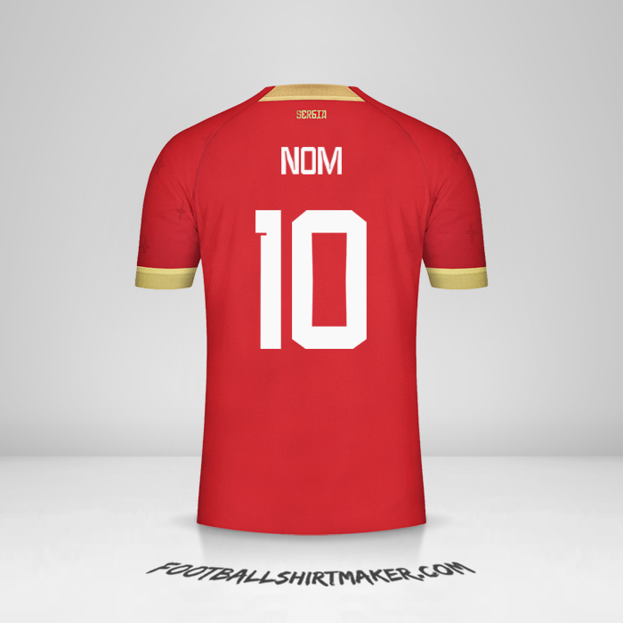 Maillot Serbie 2022 -  nom - 10