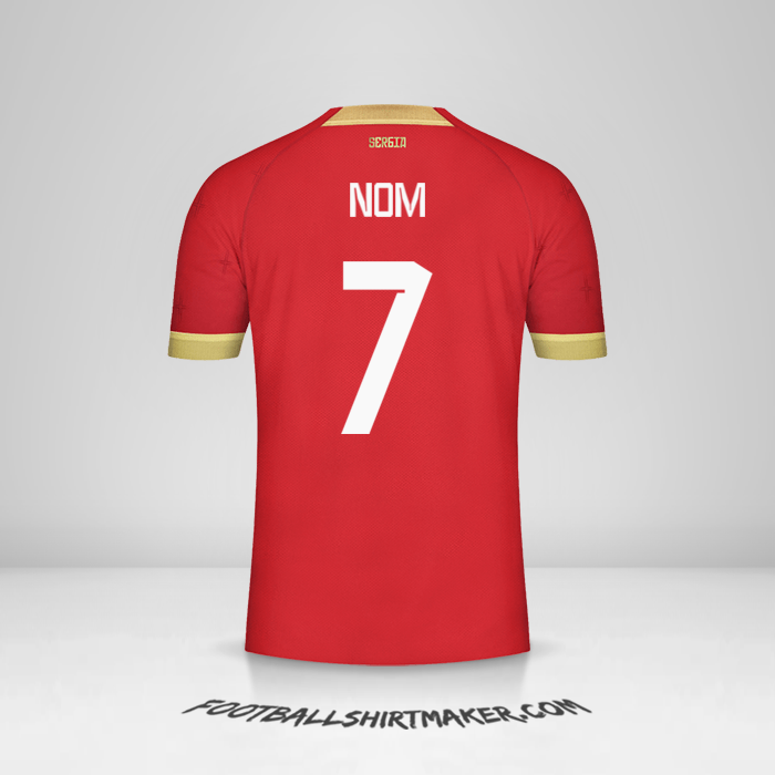 Maillot Serbie 2022 -  nom - 7