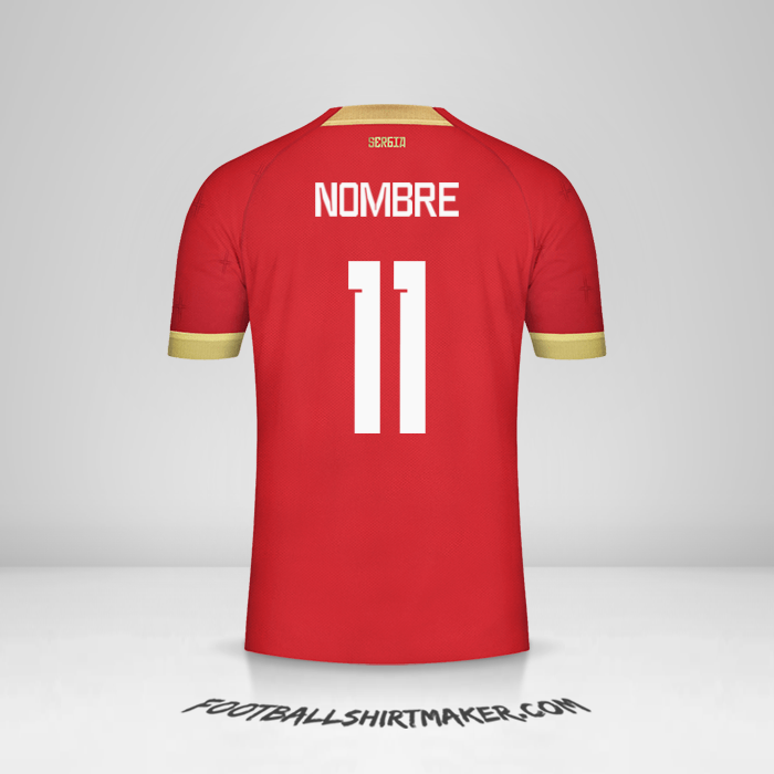 Jersey Serbia 2022 -  nombre - 11