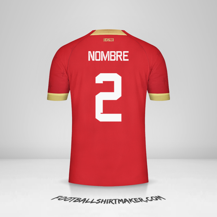 Jersey Serbia 2022 -  nombre - 2