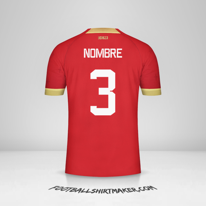 Jersey Serbia 2022 -  nombre - 3