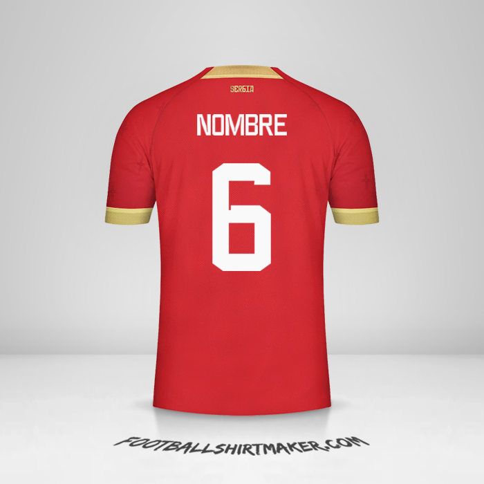 Camiseta Serbia 2022 -  nombre - 6