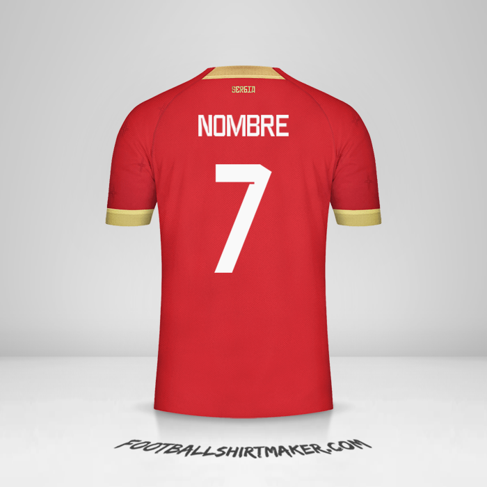 Jersey Serbia 2022 -  nombre - 7