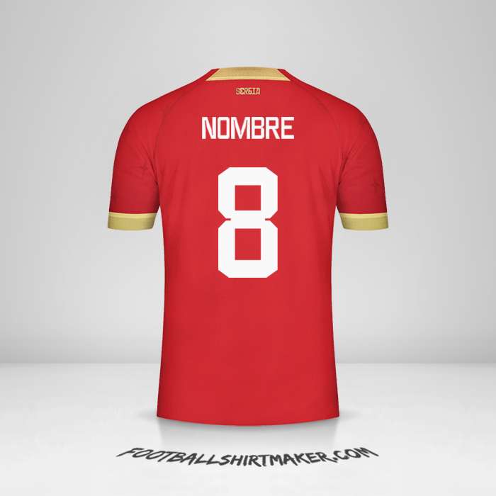 Jersey Serbia 2022 -  nombre - 8