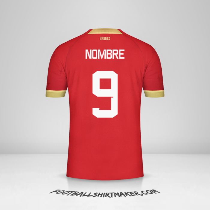 Jersey Serbia 2022 -  nombre - 9