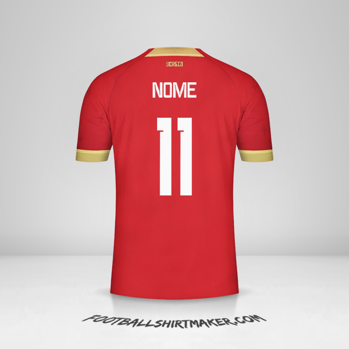 Camisa Sérvia 2022 -  nome - 11