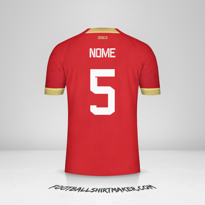 Camisa Sérvia 2022 -  nome - 5