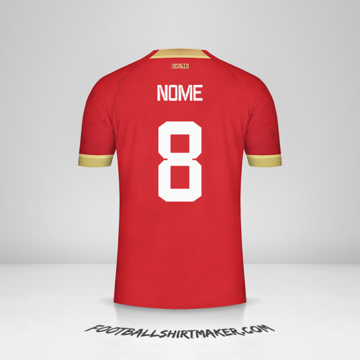 Camisa Sérvia 2022 -  nome - 8
