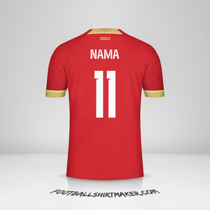 Jersey Serbia 2022 -  nama - 11