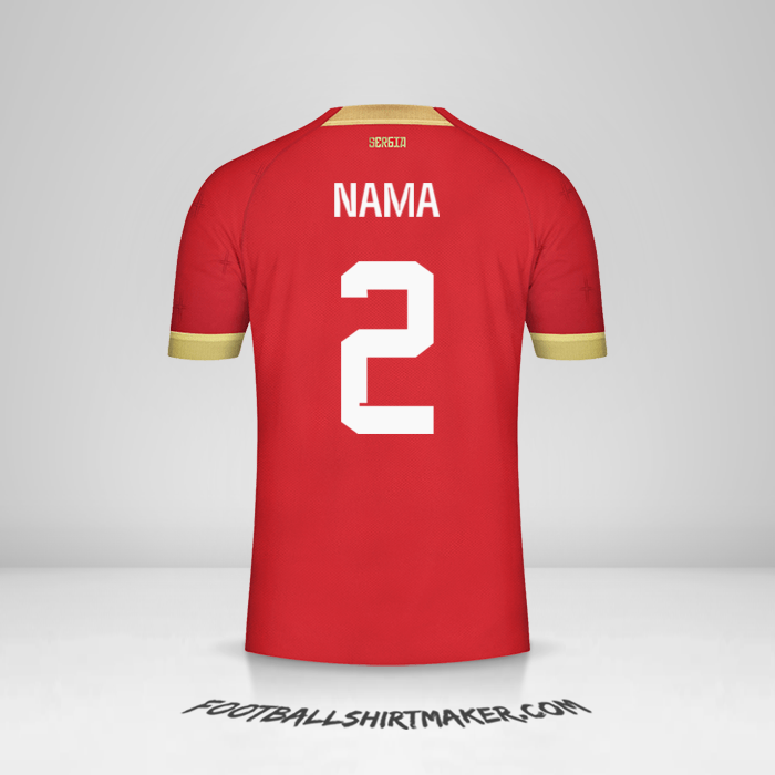 Jersey Serbia 2022 -  nama - 2
