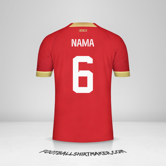 Jersey Serbia 2022 -  nama - 6