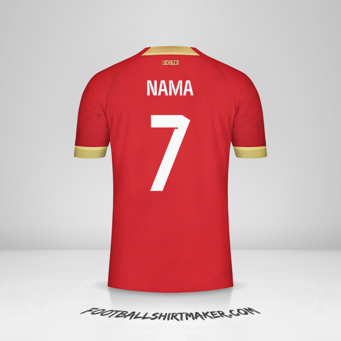 Jersey Serbia 2022 -  nama - 7