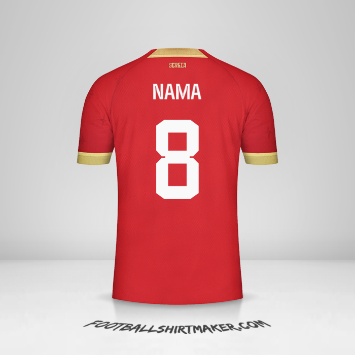Jersey Serbia 2022 -  nama - 8