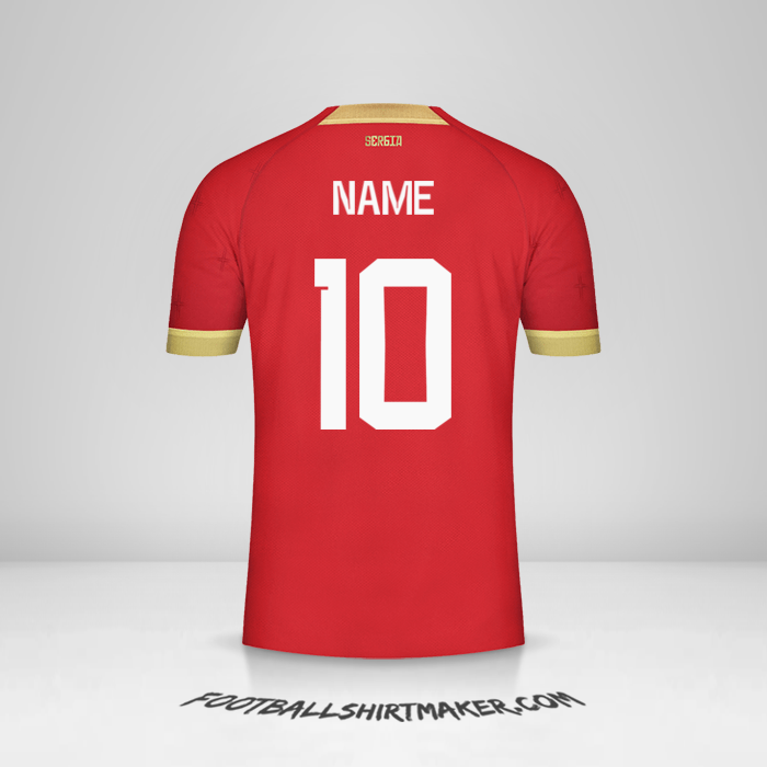 Shirt Serbia 2022 -  name - 10