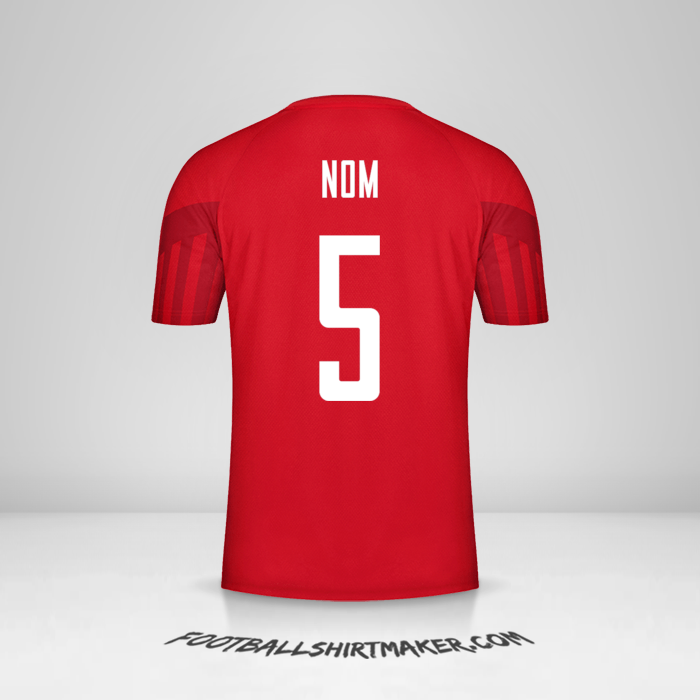 Maillot Danemark 2022 -  nom - 5