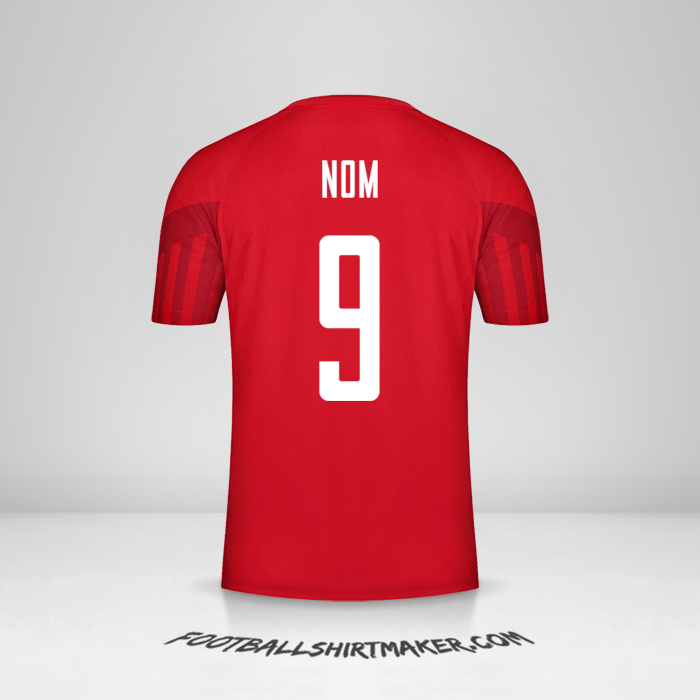 Maillot Danemark 2022 -  nom - 9