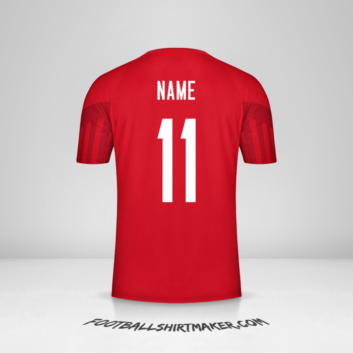 Shirt Denmark 2022 -  name - 11