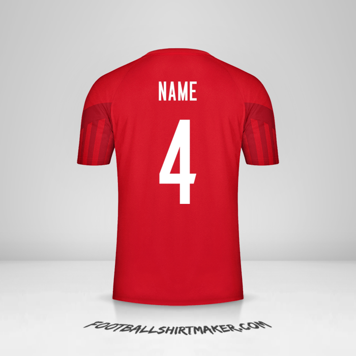 Trikot Dänemark 2022 -  name - 4