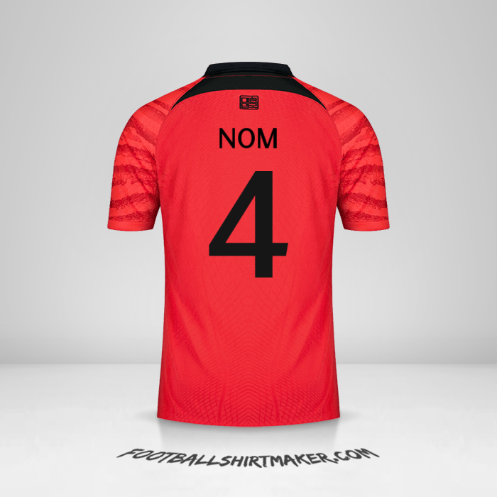 Maillot Corée du Sud 2022 -  nom - 4