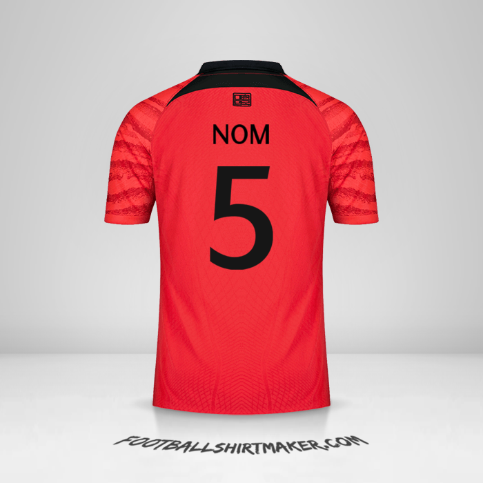Maillot Corée du Sud 2022 -  nom - 5