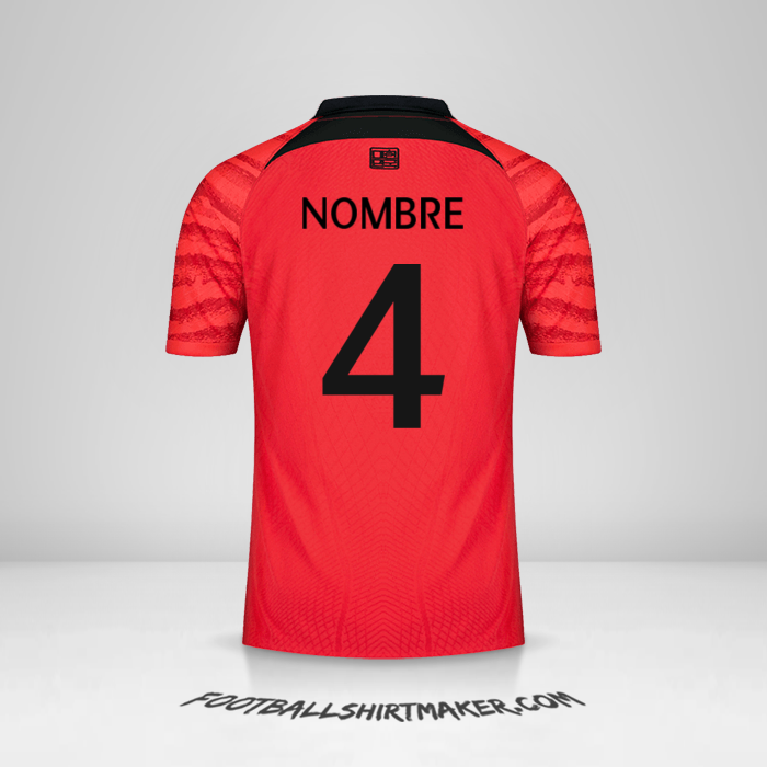 Jersey Corea del Sur 2022 -  nombre - 4
