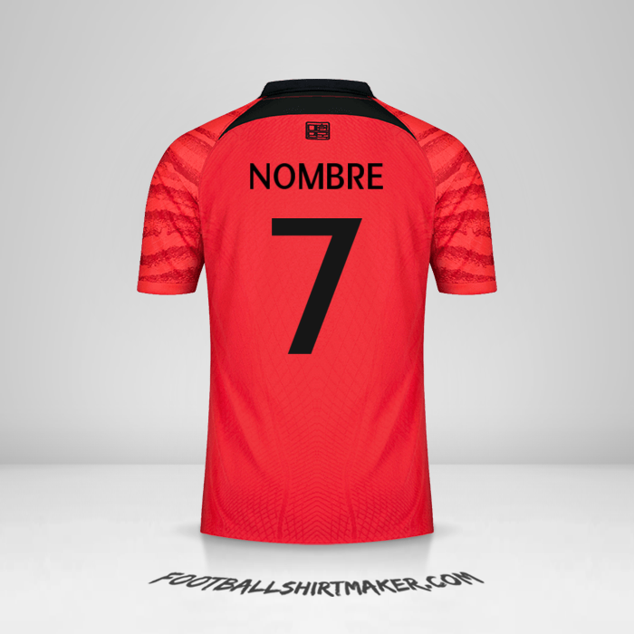 Jersey Corea del Sur 2022 -  nombre - 7
