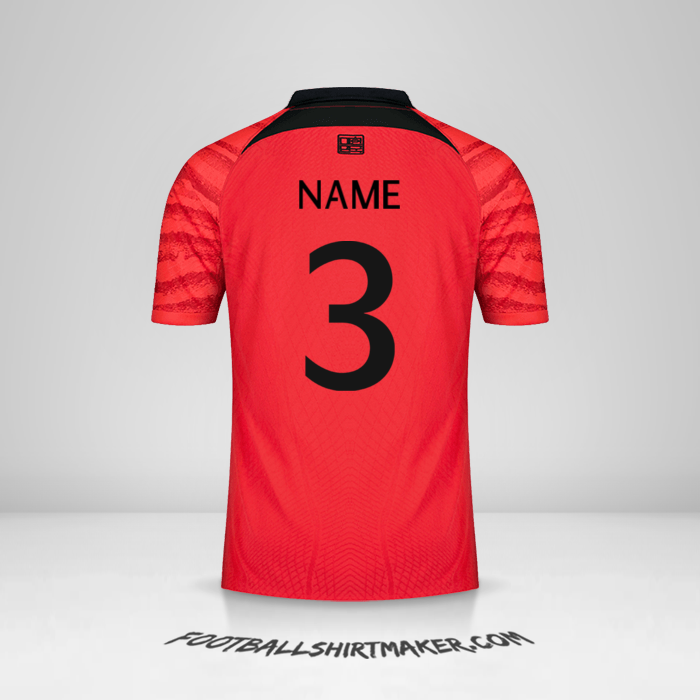Jersey South Korea 2022 -  name - 3