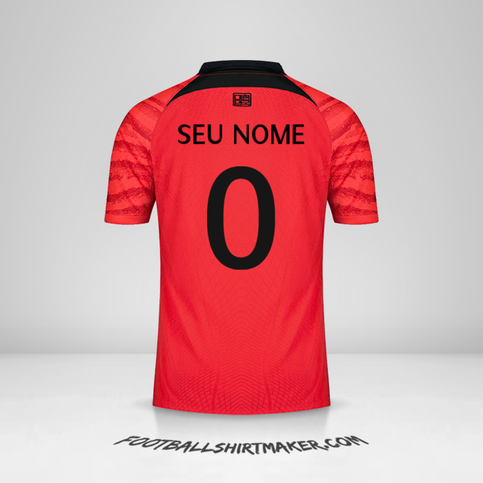 Camisa Coreia do Sul 2022 -  seu nome - 0