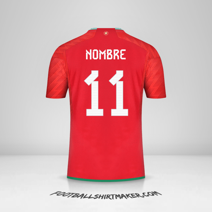 Camiseta Gales 2022 -  nombre - 11