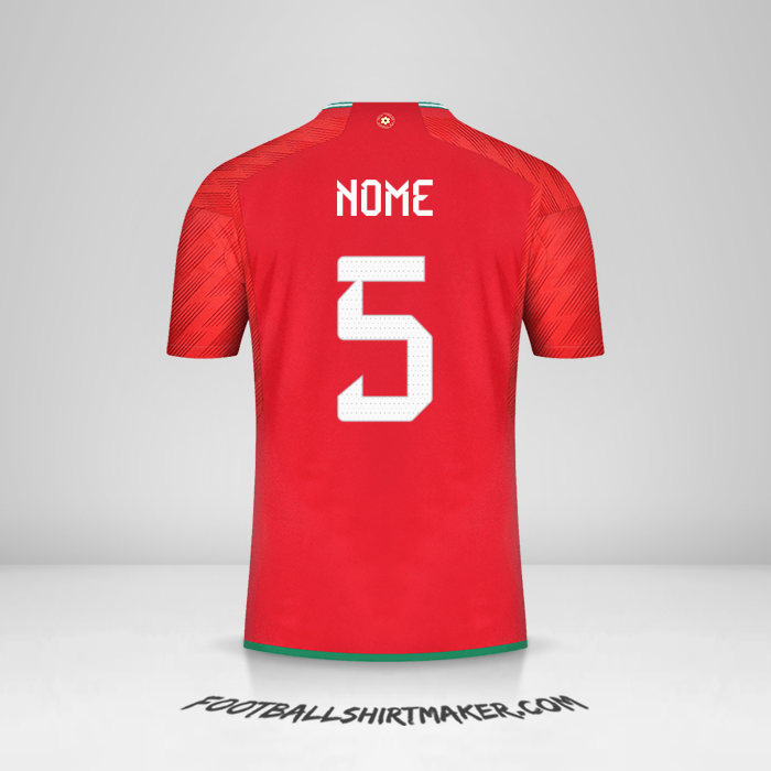 Maglia Galles 2022 -  nome - 5