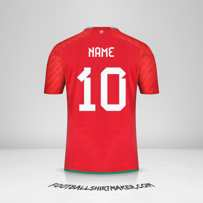Trikot Wales 2022 -  name - 10