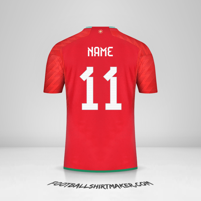Shirt Wales 2022 -  name - 11