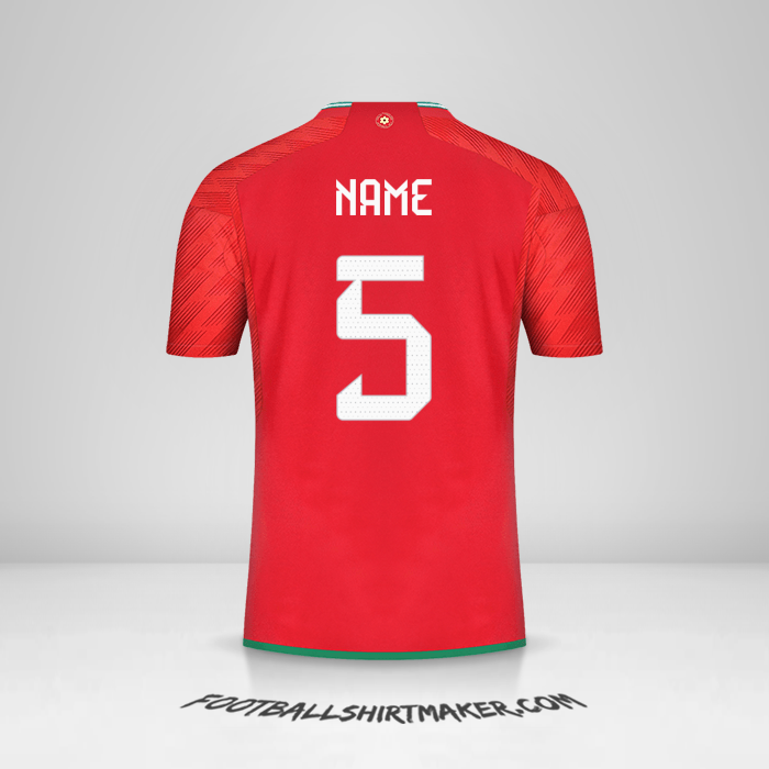Trikot Wales 2022 -  name - 5