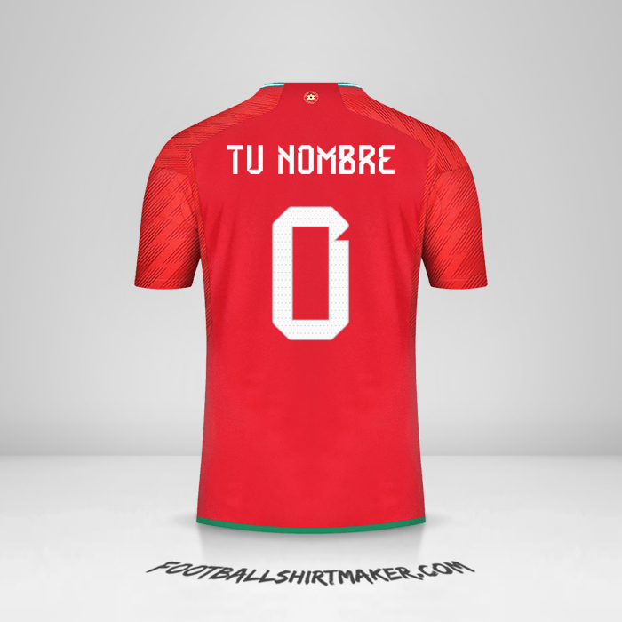 Camiseta Gales 2022 -  tu nombre - 0