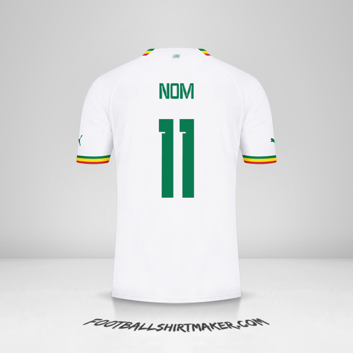 Maillot Sénégal 2022 -  nom - 11