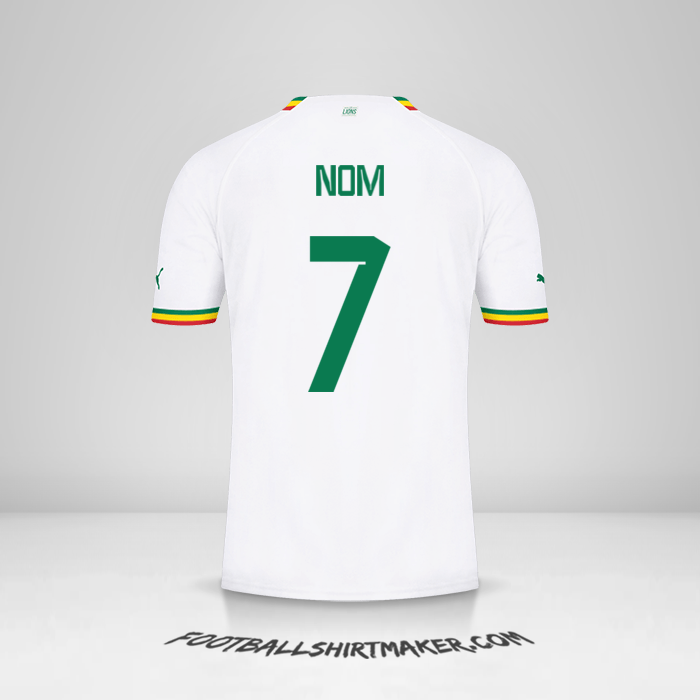 Maillot Sénégal 2022 -  nom - 7