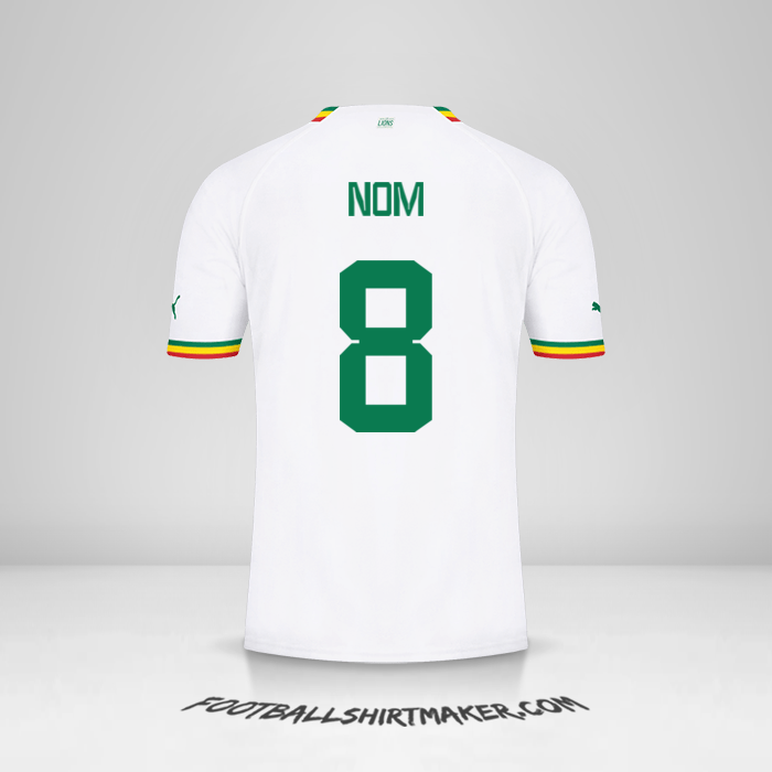 Maillot Sénégal 2022 -  nom - 8
