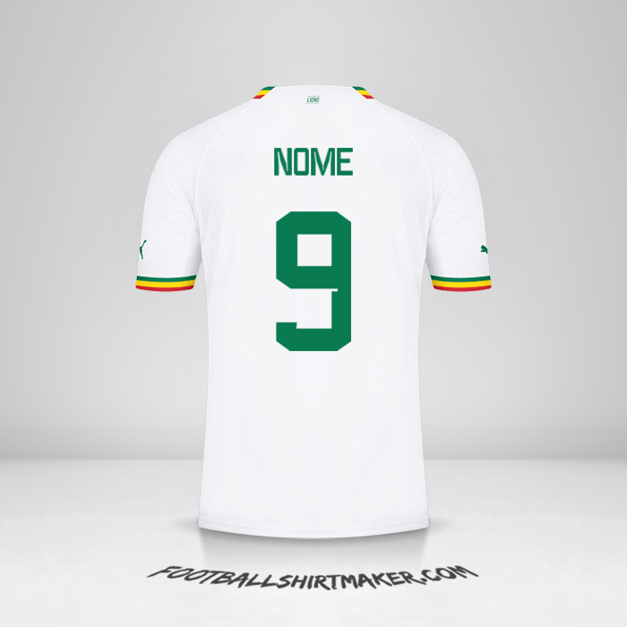 Camisa Senegal 2022 -  nome - 9