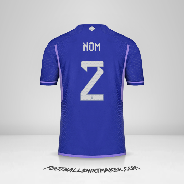 Maillot Argentine 2022 Extérieur -  nom - 2