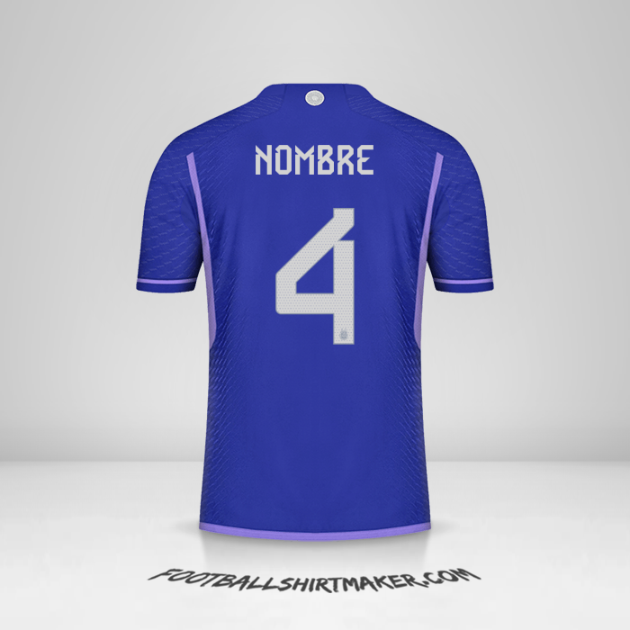 Camiseta Argentina 2022 Visita -  nombre - 4