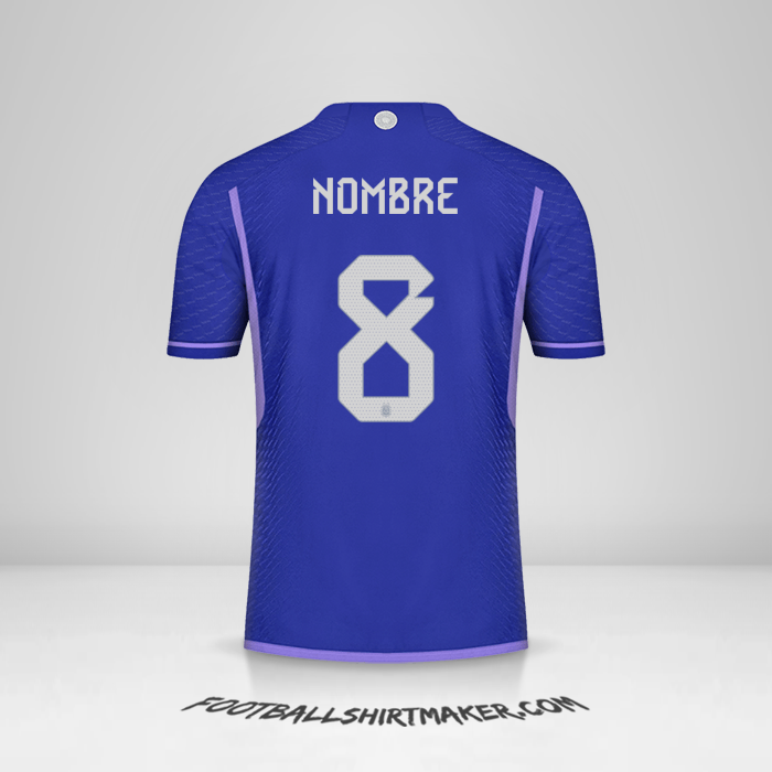 Camiseta Argentina 2022 Visita -  nombre - 8