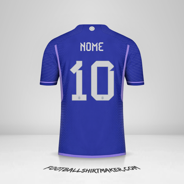 Maglia Argentina 2022 Seconda -  nome - 10