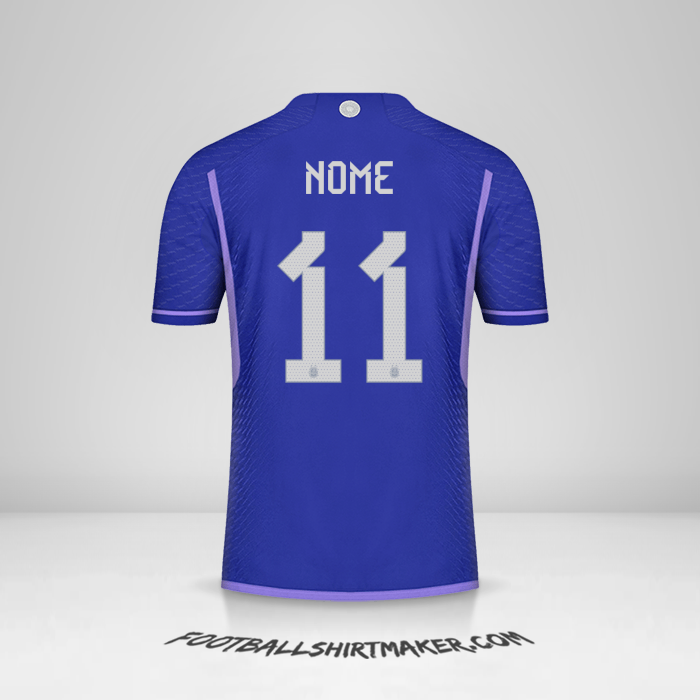 Maglia Argentina 2022 Seconda -  nome - 11